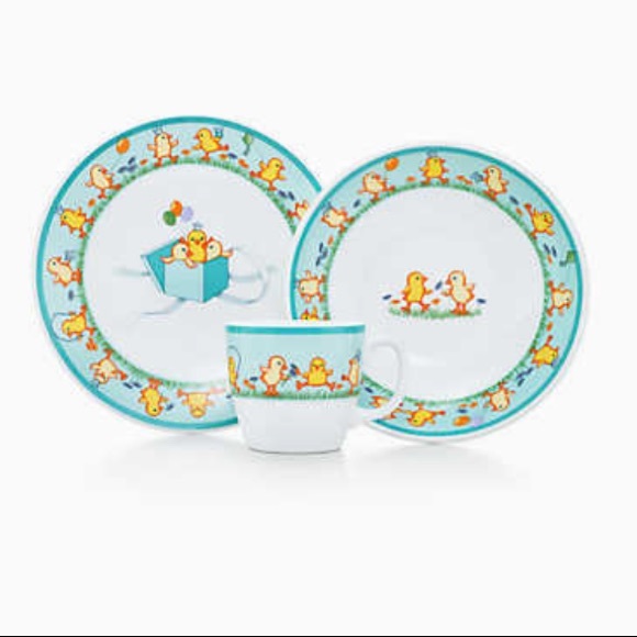 tiffany and co baby plate set